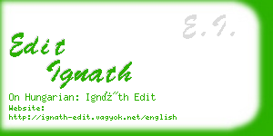 edit ignath business card